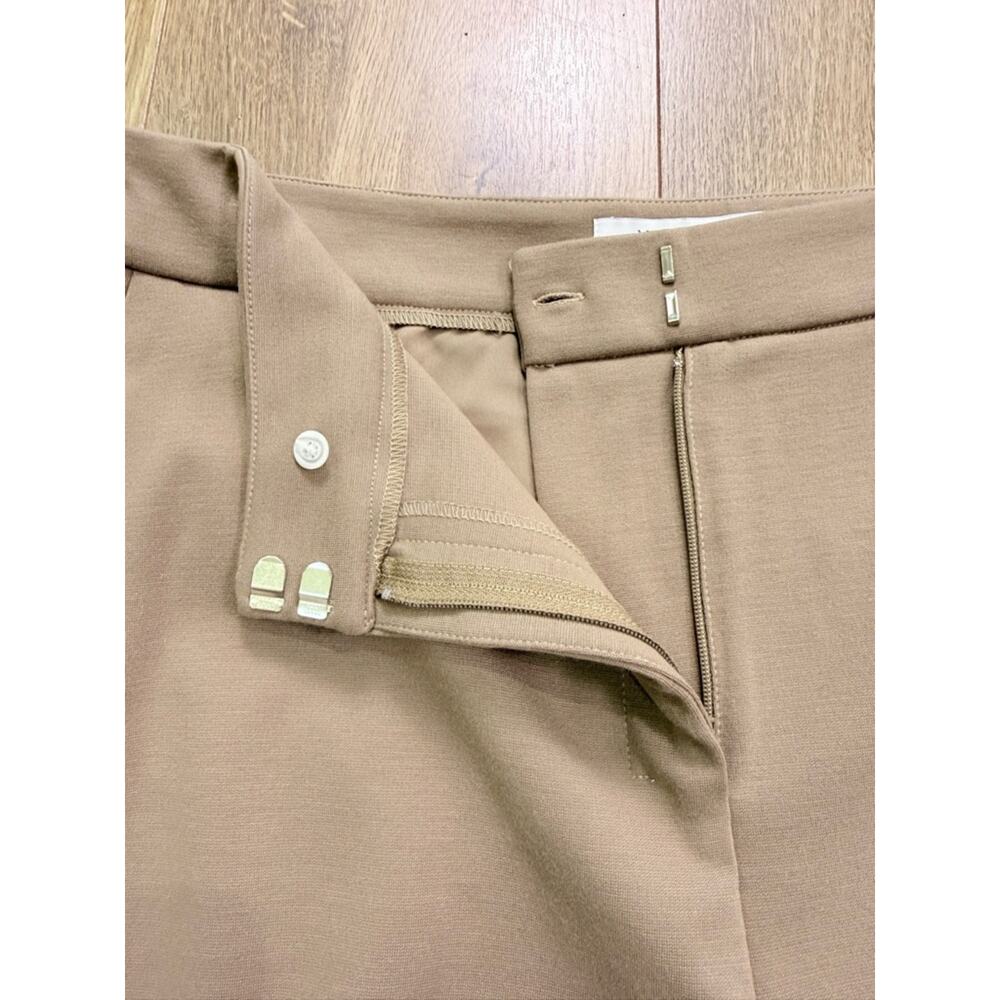 NWT MM LaFleur Pippa Pant Cropped Wide Leg Stretch Russet Tan Brown Size 12 - Picture 8 of 14
